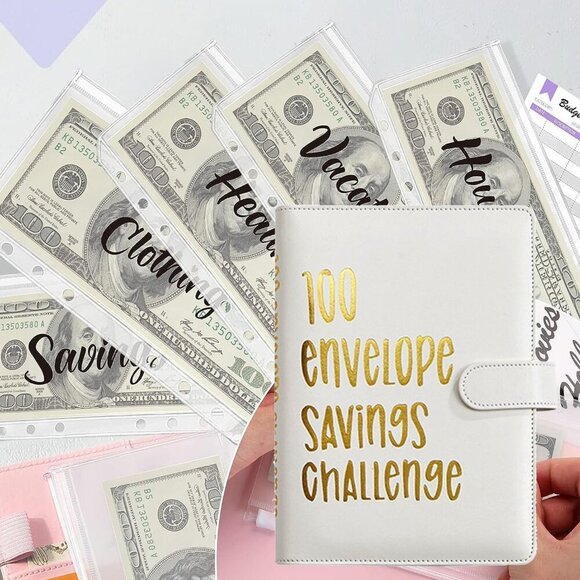 100 Envelopes Money Saving Challenge, 100 Envelope Challenge Binder, Easy and Fu - Picture 4 of 5
